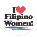 I Love Filipino Women stickers