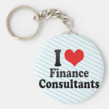 I Love Finance Consultants Keychains
