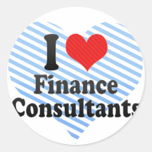 I Love Finance Consultants Stickers