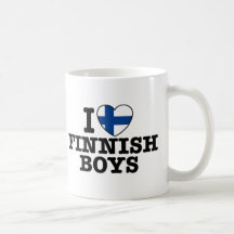 I Love Finnish Boys Coffee Mug