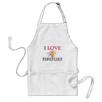 I Love Fireflies Apron