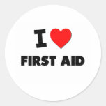 I Love First Aid Stickers