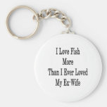 I Love Fish More Than I Ever Loved My Ex Wife Keychains
