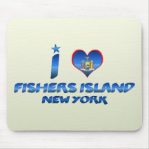 I love Fishers Island, New York Mouse Pads