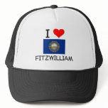 I Love Fitzwilliam New Hampshire Mesh Hat