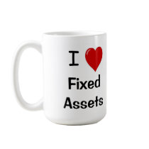 I Love Fixed Assets - I Heart Fixed assets mugs