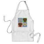 I Love Flat-Coated Retrievers Aprons