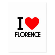 I Love Florence Post Card