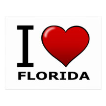 I LOVE FLORIDA POST CARD