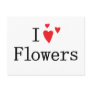 I Love Flowers Post Cards
