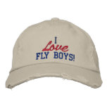 I Love Fly Boys! Air Force Hat embroidered hats