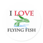I Love Flying Fish stickers