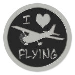 I Love Flying stickers