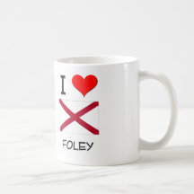 I Love FOLEY Alabama Mugs