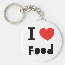 I love food key chain