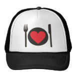 i love food mesh hats