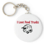 i love food trucks keychains
