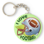 I LOVE FOOTBALL keychains