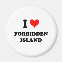 I Love Forbidden Island Northern Mariana Islands Magnets