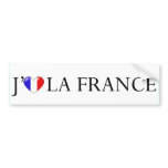 I love France sticker bumper stickers