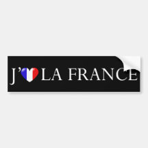 I love France sticker Bumper Sticker