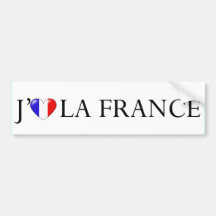 I love France sticker Bumper Sticker