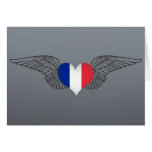 I Love France -wings Card