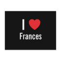 I love Frances postcards