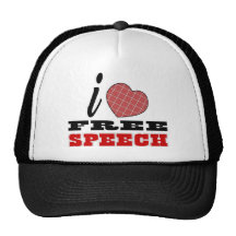 I Love Free Speech Trucker Hat