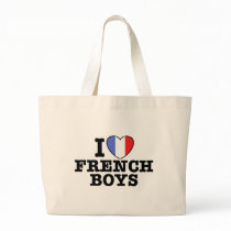 I Love French Boys Canvas Bag