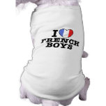I Love French Boys pet clothing