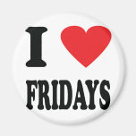 I love fridays icon magnets