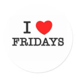 I Love Fridays stickers