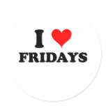 I Love Fridays stickers