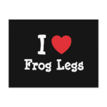 I love Frog Legs heart T-Shirt postcards