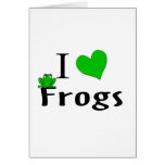 I Love Frogs cards