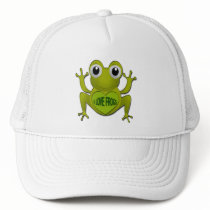I LOVE FROGS MESH HAT