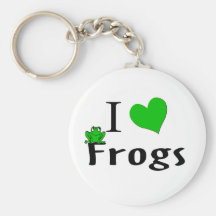 I Love Frogs Key Chain