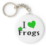 I Love Frogs keychains