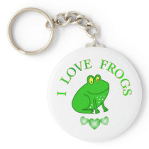 I Love Frogs Key Chains