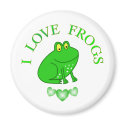 I Love Frogs magnets