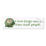 I Love Frogs More Than Most People. Bumpersticker Bumper Sticker