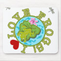 I Love Frogs mousepads