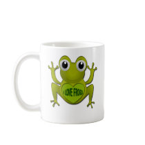 I LOVE FROGS COFFEE MUGS