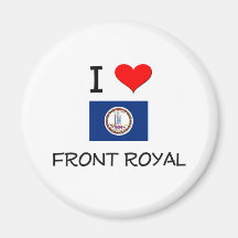 I Love Front Royal Virginia Magnet