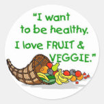 I LOVE FRUIT & VEGGIE STICKER
