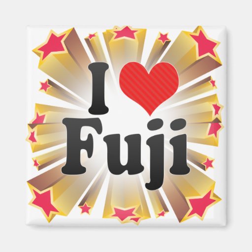 I Love Fuji Fridge Magnet