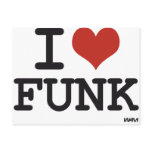 I LOVE FUNK postcards