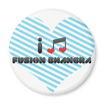 I Love Fusion Bhangra Fridge Magnet