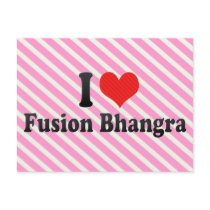 I Love Fusion Bhangra Post Card